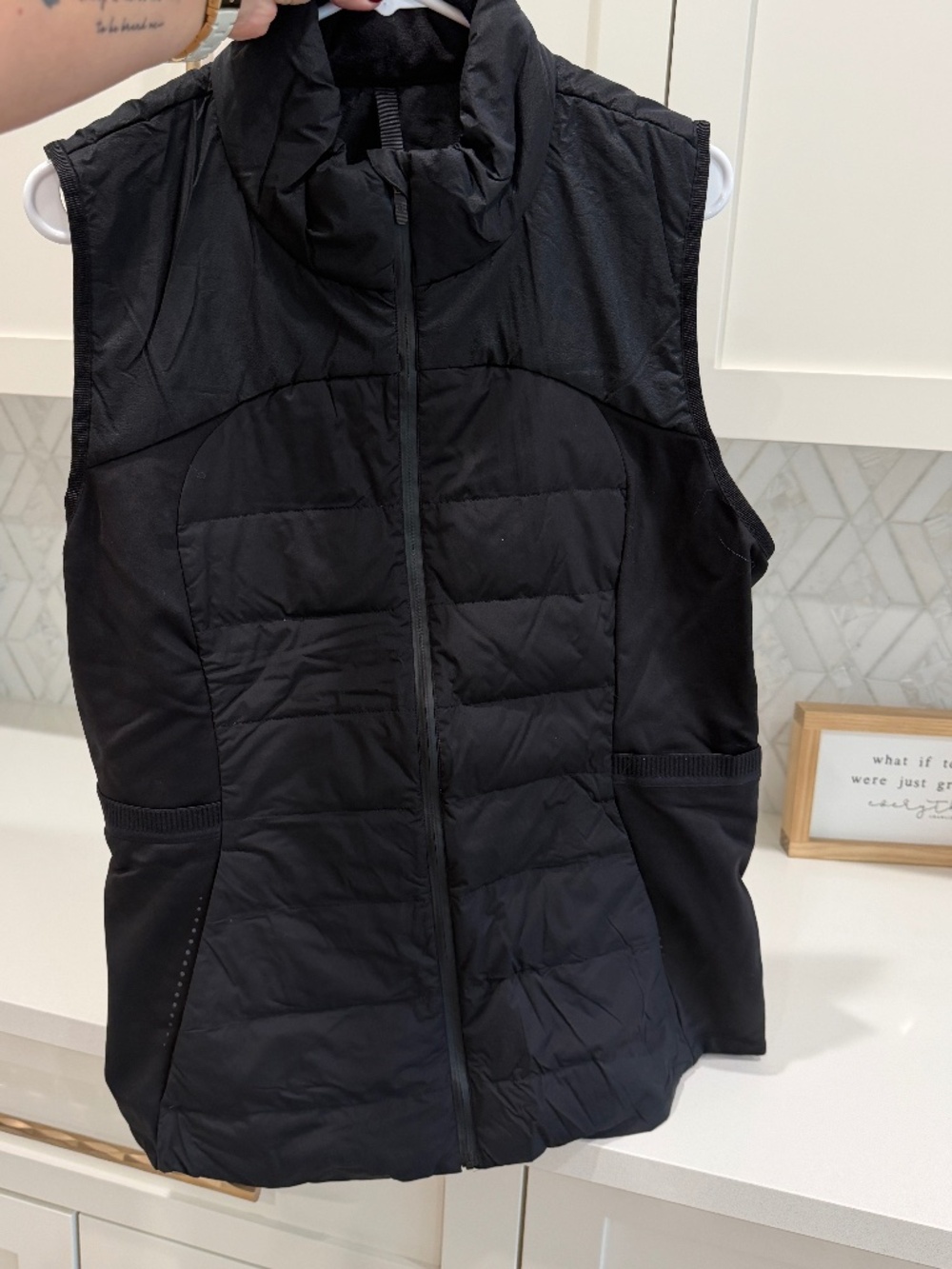 Lululemon Down for it All Vest, Black, Women's size 14